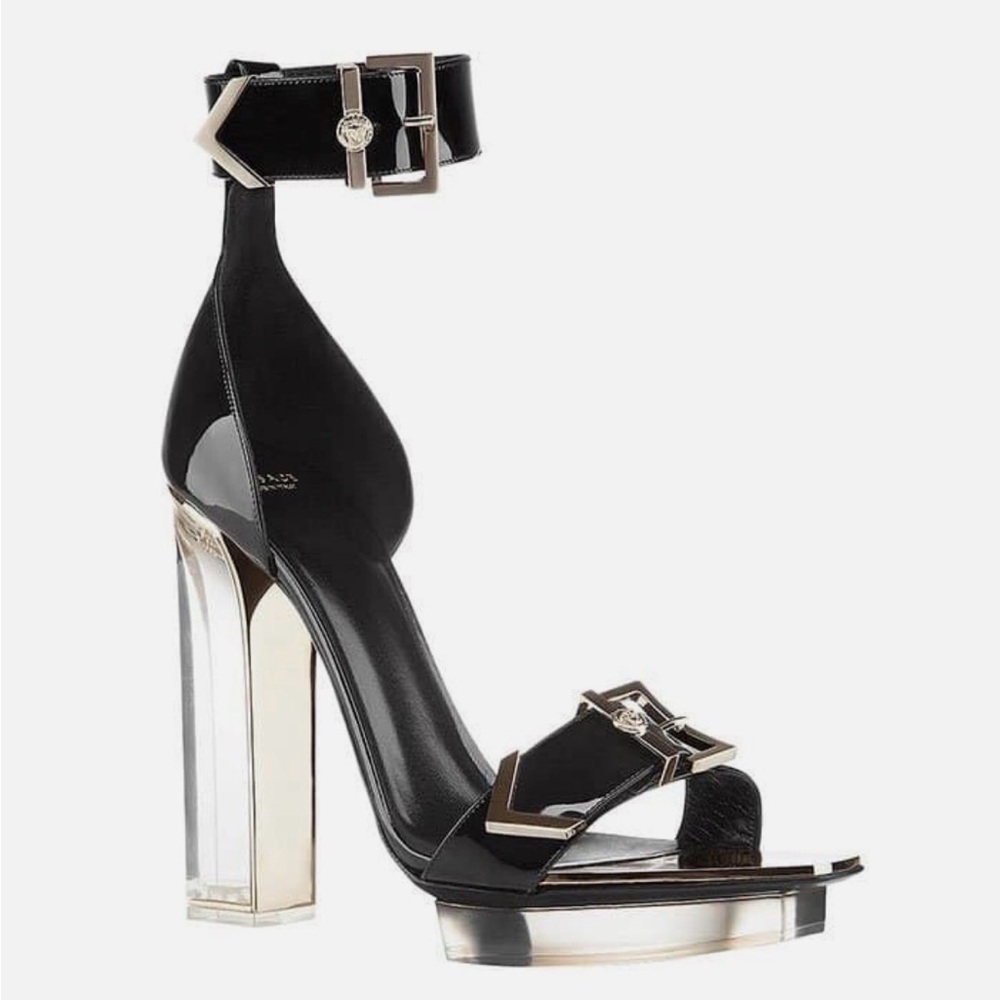 Elegant Black Ankle Strap Heels